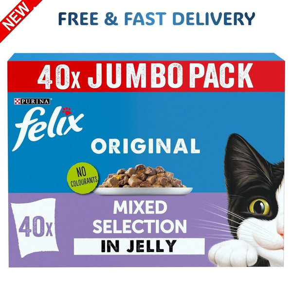 FELIX Original Mixed Selection in Jelly Wet Cat Food 40X85G