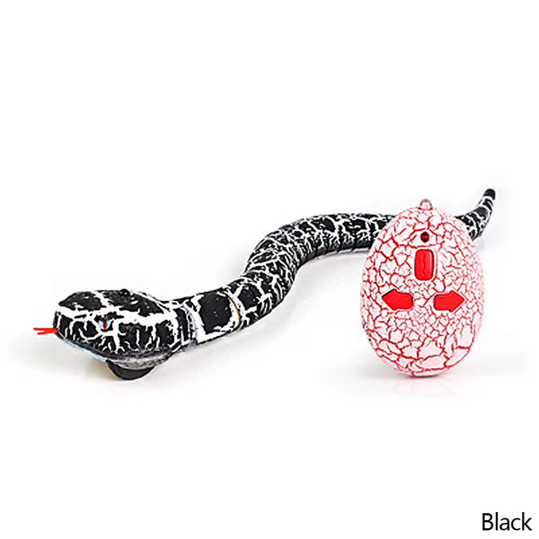 Creative Remote Control Snake Infrared RC Interactive Cat Toys Rattlesnake with USB Cable Funny Trick Terrify Toys for Kids